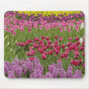 Tapis De Souris Jardin de tulipes, de jonquilles et de jacinthes