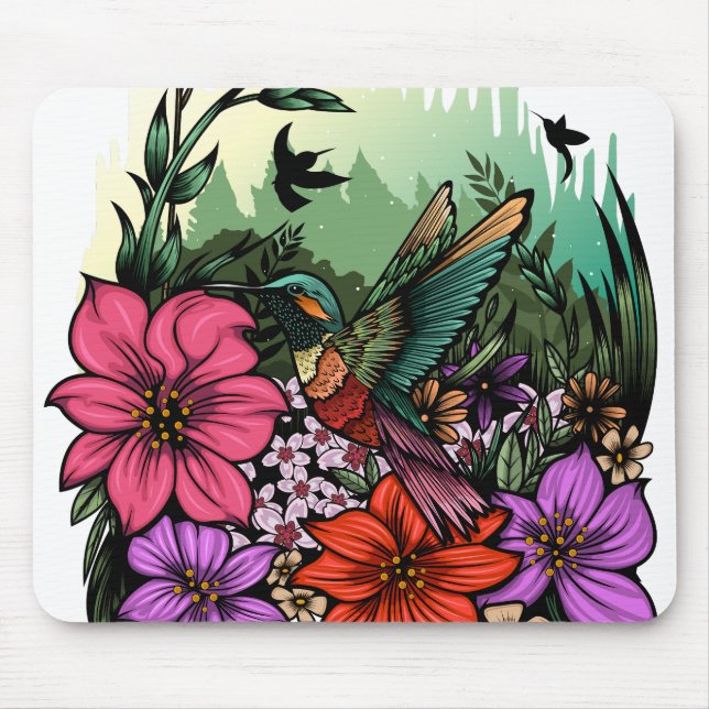 Tapis De Souris Jardin des colibris (Devant)