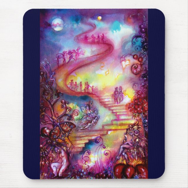 TAPIS DE SOURIS JARDIN DES OMBRES PERDUES / ESCALIERS MYSTIQUES (Devant)