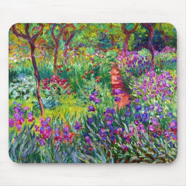 Tapis De Souris Jardin d'Iris à Giverny Mousepad (Devant)