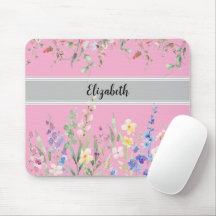 Jardin Floral Monogramme Pink clair