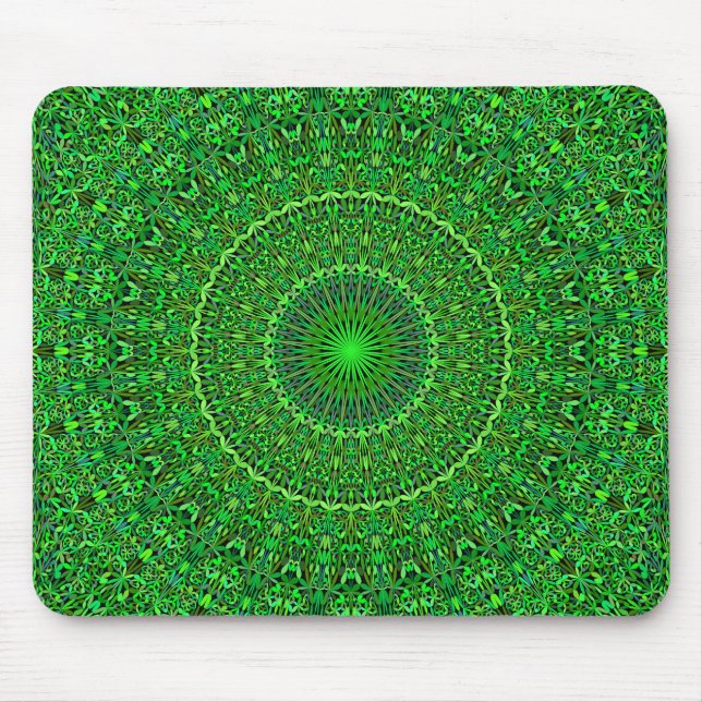 Tapis De Souris Jardin forestier spirituel Mandala (Devant)