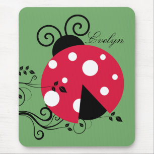 Tapis De Souris Jardin Ladybug Botanique