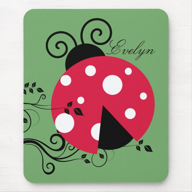Tapis De Souris Jardin Ladybug Botanique  (Devant)