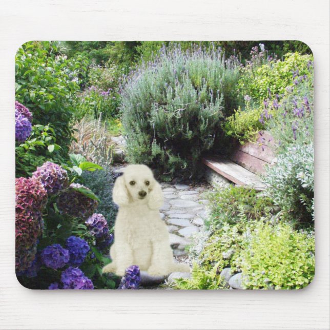 Tapis De Souris Jardin Mousepad de caniche (Devant)