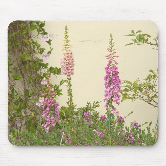 Tapis De Souris Jardin Mousepad de cottage de digitale (Devant)