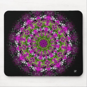 Tapis De Souris Jardin secret (motif abstrait coloré)