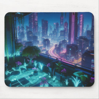 Tapis De Souris Jardin sur le toit de l'immeuble