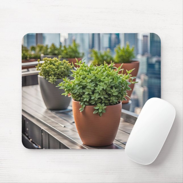 Tapis De Souris Jardin urbain (Avec souris)