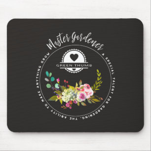 Tapis De Souris Jardinier principal, cadeaux de jardinage. Pouce