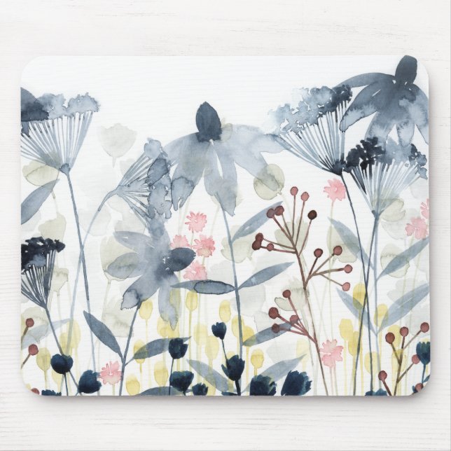 Tapis De Souris Jardins stratifiés - Fleurs aquarelles (Devant)