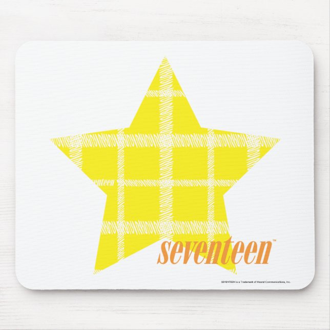 Tapis De Souris Jaune 4 de plaid (Devant)