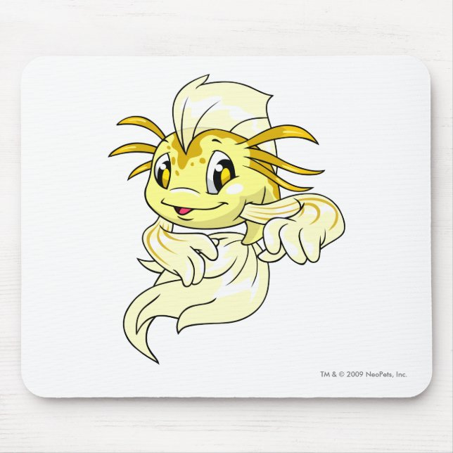 Tapis De Souris Jaune de Koi (Devant)