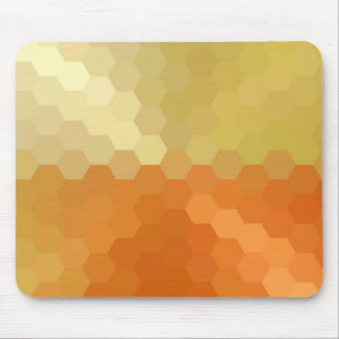 Tapis De Souris Jaune et orange Chevron Motif sans couture 2