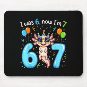 Tapis De Souris J'avais 6 ans maintenant j'ai 7 ans fille garçon e