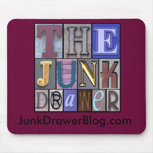 Tapis De Souris JDLogo, JunkDrawerBlog.com (Devant)