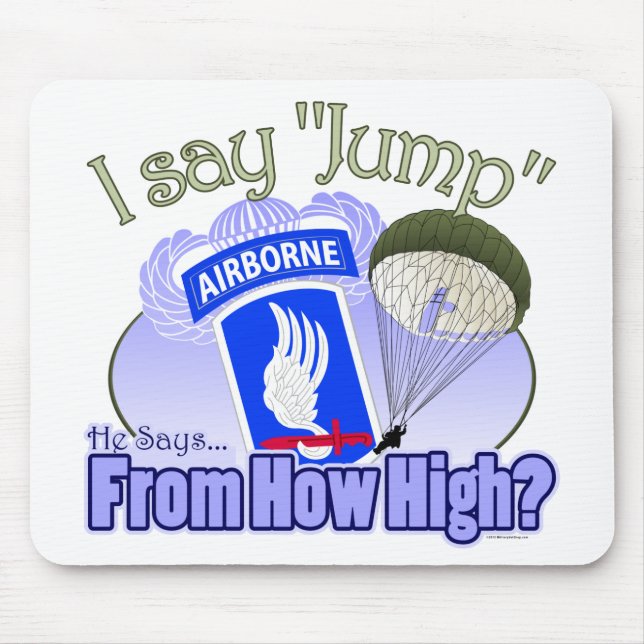 Tapis De Souris Je Dis Jump [173e Airborne] (Devant)