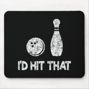 Tapis De Souris Je Frapperais Ce Bol Amusant, Bowler Gift Distress