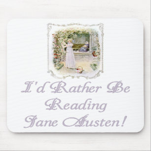 Tapis De Souris Je lirais plutôt Jane Austen ! Mousepad