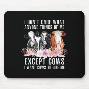 Tapis De Souris Je me fiche de ce que les gens pensent de moi Vach