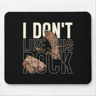 Tapis De Souris Je n'aime pas ce rock Marcus le ver mème drôle 