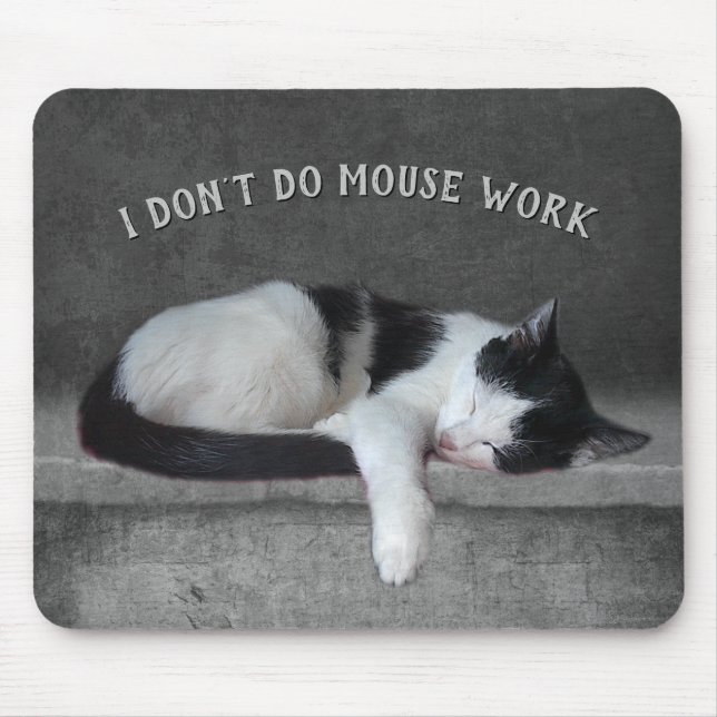 Tapis De Souris Je ne fais pas de travail de souris (Devant)