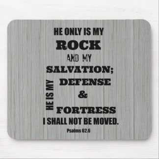Tapis De Souris Je ne serai pas Moved Bible Verse