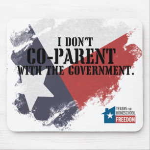 Tapis De Souris Je ne suis pas co-parent avec le gouvernement Mous
