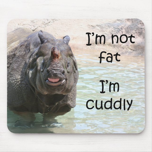 Tapis De Souris Je ne suis pas gros (Devant)