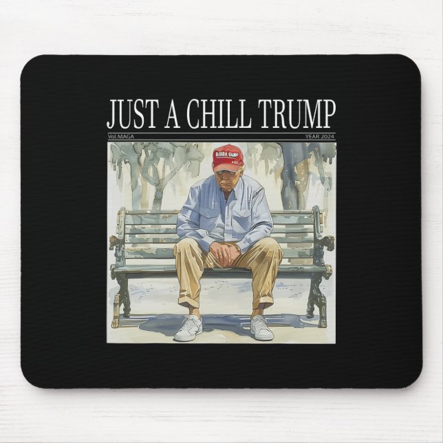 Tapis De Souris Je Ne Suis Qu'Un Gâteau Trump Drôle Gâteau Mème (Devant)