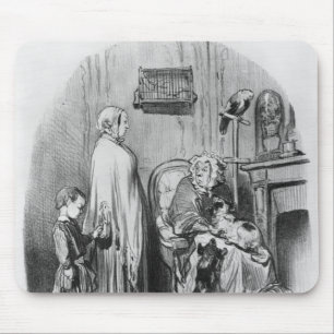 Tapis De Souris Je n'engage pas des personnes avec des enfants