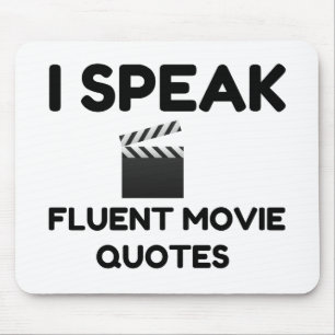 Tapis De Souris Je parle des citations de films fluides