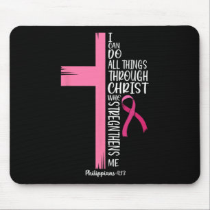 Tapis De Souris Je Peux Faire Tout Par Le Christ Cancer Du Sein A