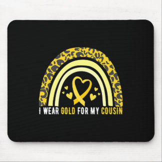Tapis De Souris Je porte de l'or pour la sensibilisation au cancer