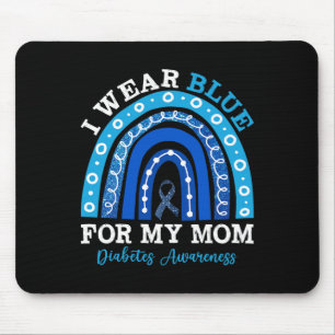 Tapis De Souris Je Porte Du Bleu Pour Ma Mère T1D Type 1 Diabète