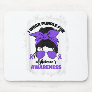 Tapis De Souris Je Porte Du Purple Pour Le Mois De Sensibilisation