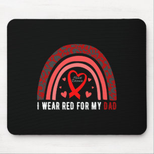 Tapis De Souris Je Porte Du Rouge Pour Mon Père Sensibilisation au