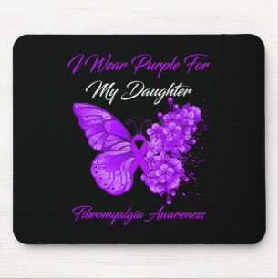 Tapis De Souris Je Porte Du Violet Pour Ma Fille Fibromyalgie Guer
