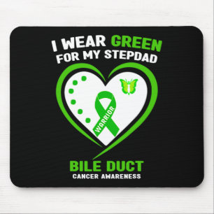 Tapis De Souris Je Porte Le Vert Pour Mon Stepdad Bile Ducky Cance