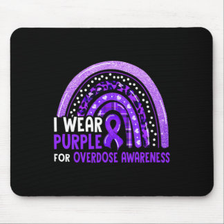 Tapis De Souris Je Porte Le Violet Pour La Sensibilisation À La Su