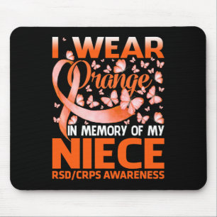Tapis De Souris Je Porte Orange Pour Ma Nièce RSD RCPS Sensibilisa