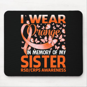 Tapis De Souris Je Porte Orange Pour Ma Soeur Rsd Crps Sensibilisa