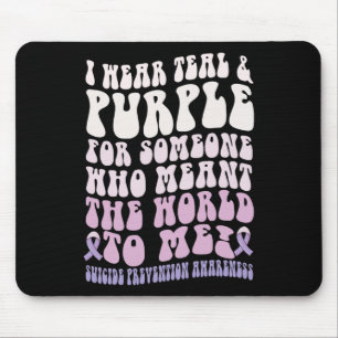 Tapis De Souris Je Porte Pour Quelqu'Un Qui Veut Que Le Monde Me S
