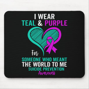 Tapis De Souris Je Porte Turquoise Et Violet Pour La Prévention Du