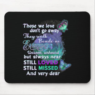 Tapis De Souris Je Porte Turquoise Et Violet Pour Quelqu'Un Qui Me