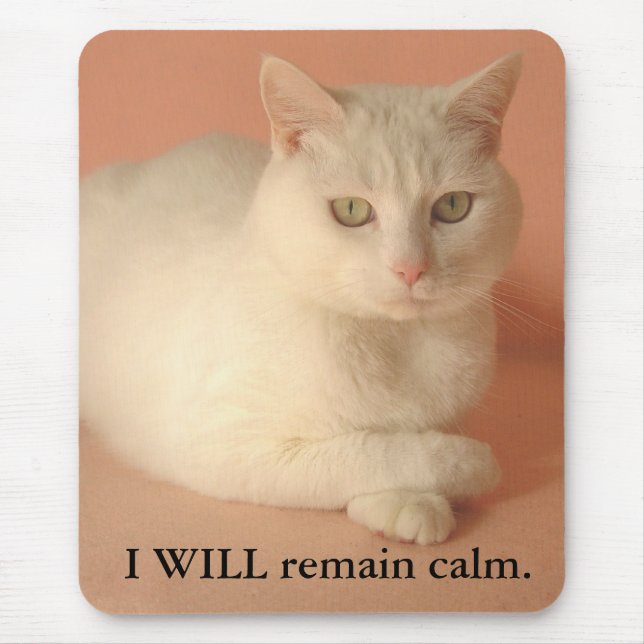 Tapis De Souris JE resterai calme (Devant)