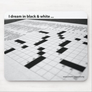 Tapis De Souris Je rêve en noir et blanc…