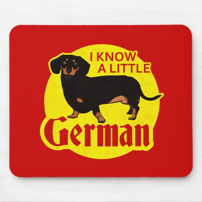 Tapis De Souris Je sais allemand (Devant)