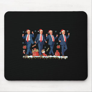 Tapis De Souris Je serai à la maison pour Noël Père Noël Trump Dan