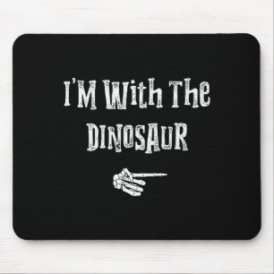 Tapis De Souris Je suis avec le costume d'Halloween de dinosaure D